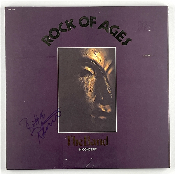 The Band: Robbie Robertson Signed “Rock of Ages” Album Record (John Brennan Collection) (Beckett/BAS Authentication)