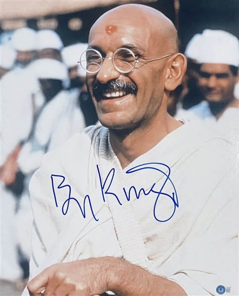 Ben Kingsley “Gandhi” Signed 16” x 20” Photo (Beckett/BAS Cert)  