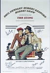 “The Sting” Cast-Signed 27” x 41” Movie Poster: Newman, Redford, Ect (6 Sigs) (Beckett/BAS Authentication) 