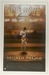 Kevin Costner “For Love of the Game” 11” x 17” Signed Poster (Beckett/BAS Guaranteed) 