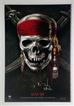 Pirates of the Caribbean : Johnny Depp Signed Original 28" x 41" Printers Proof Poster (PSA/DNA COA)