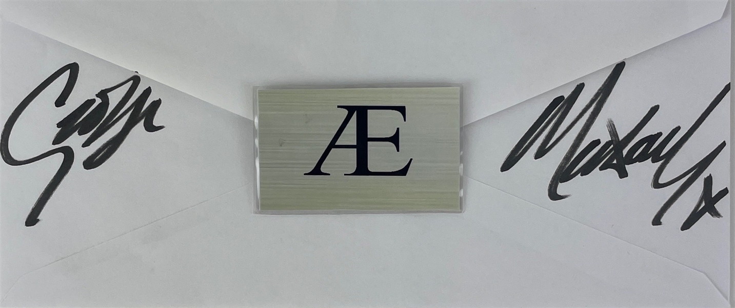 George Michael Signed Envelope w/ AE Card (Beckett/BAS)