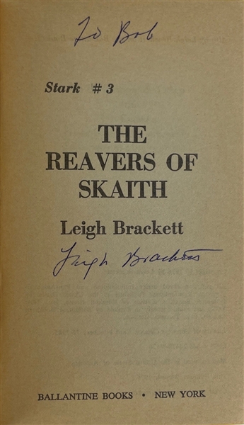 Leigh Brackett Signed "The Reavers of Skaith" Paperback Book (Beckett/BAS LOA) (Steve Grad Autograph Collection)