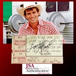 Lane Frost Signed Ticket from His FINAL RODEO (1989 Cheyenne Frontier Days) - Signed One Week Before His Passing! (JSA LOA)