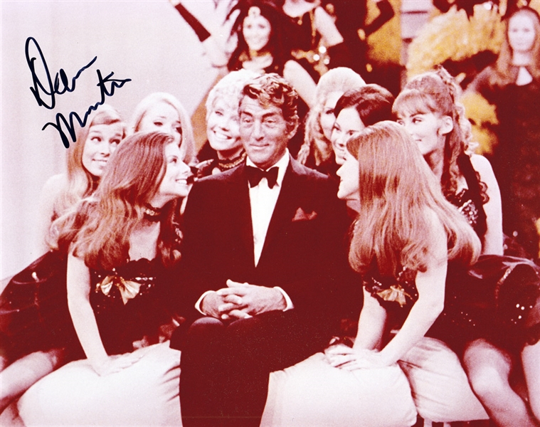 Dean Martin SIGNED In-Person 8x10 with EXACT Signing Photo! (Beckett/BAS Guaranteed)