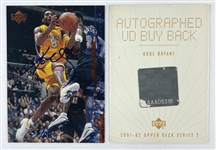 Kobe Bryant Signed 2000-01 Upper Deck Encore Insert - From the 2001-02 Upper Deck Series 2 Buyback Program!