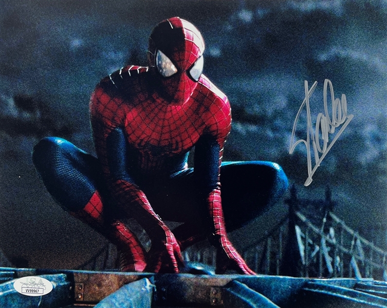 Stan Lee Signed Spider-Man 8 x 10 Color Photo (JSA COA)