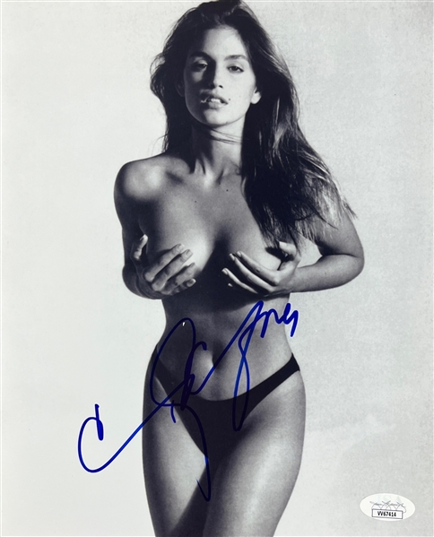 Cindy Crawford Signed 8 x 10 Photo from Herb Ritts Session (#2)(JSA COA)