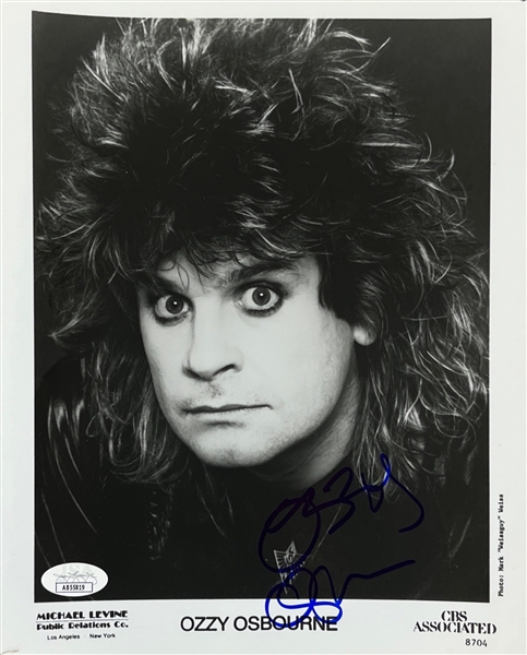 Ozzy Osbourne Signed 8 x 10 Publicity Photo (JSA COA)