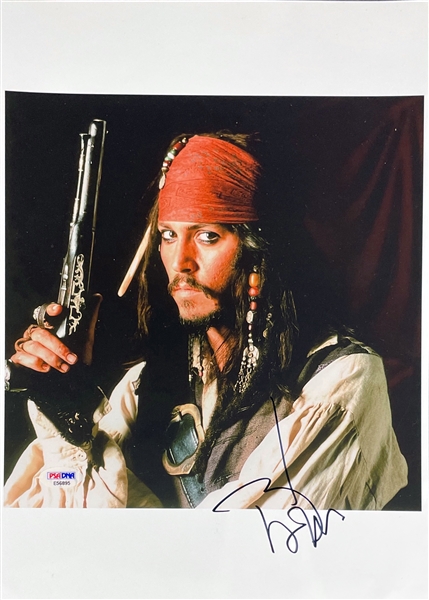 Johnny Depp Signed 10 x 14 Photo from Pirates of the Caribbean (PSA/DNA COA)