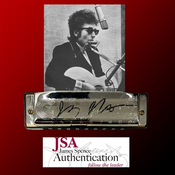 Bob Dylan RARE In-Person Signed Hohner Harmonica with Letter of Provenance (JSA LOA)