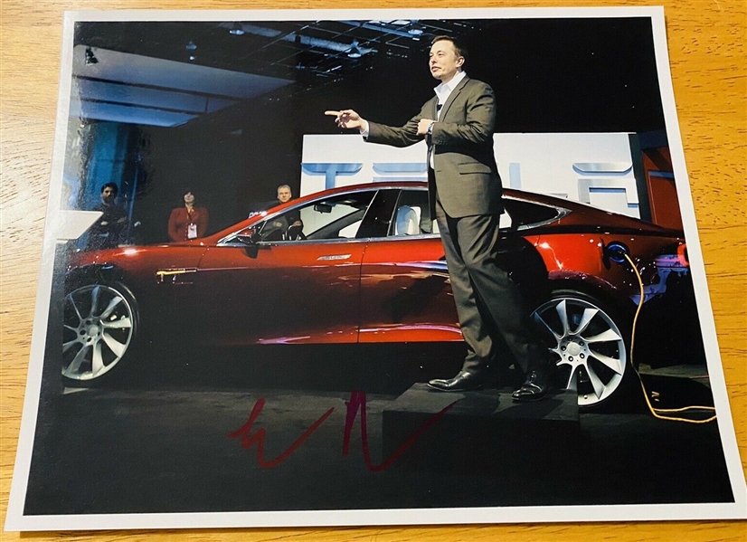 Elon Musk Signed Autographed 8x10 Photo (JSA)