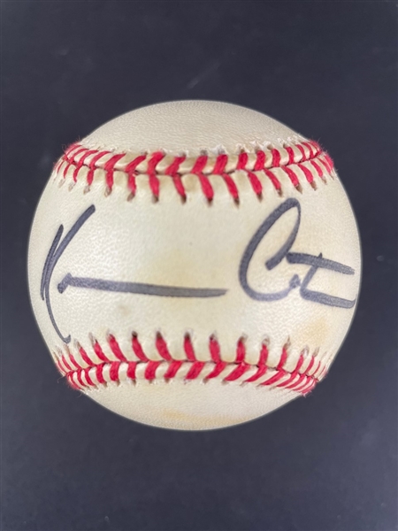 Kevin Costner Signed ONL Baseball (Beckett/BAS)
