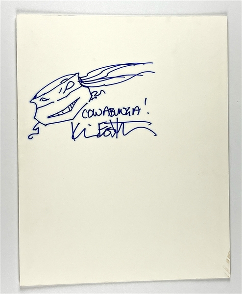 Teenage Mutant Ninja Turtles: Kevin Eastman Hand-Drawn & Signed Sketch (Beckett/BAS Guaranteed)
