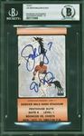 The Last Showdown: Joe Montana & John Elway Signed Ticket 11/17/94 Broncos vs. Chiefs MNF Game - BAS Graded GEM MINT 10! (Beckett/BAS Encapsulated)