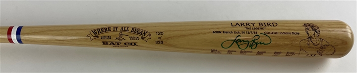 Larry Bird Signed Limited Edition Baseball Bat (PSA COA & JSA LOA)