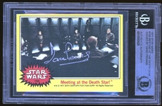 Star Wars: David Prowse Signed 1977 Star Wars Trading Card #169 (Beckett/BAS Encapsulated)