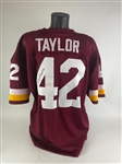 Charlie Taylor Signed #42 Jersey w/"HOF 84" Insc. (Global Authentics) (Beckett/BAS Guaranteed)