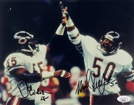 Otis Anderson & Mike Singletary Signed 8" x 10" Photo (JSA)