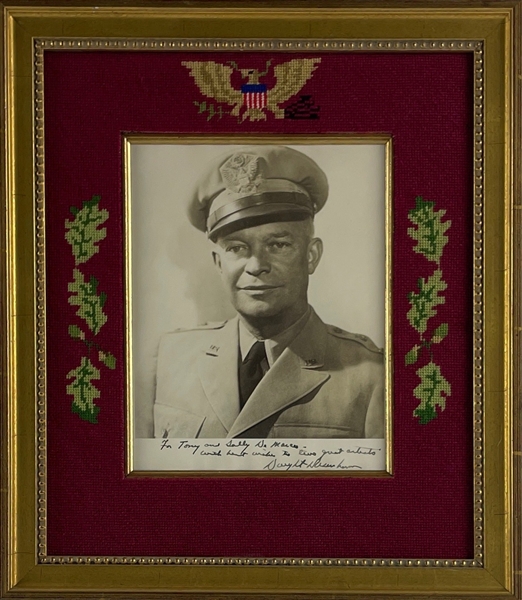 President Dwight D. Eisenhower Signed Photo in Custom Framing (Beckett/BAS Guaranteed)