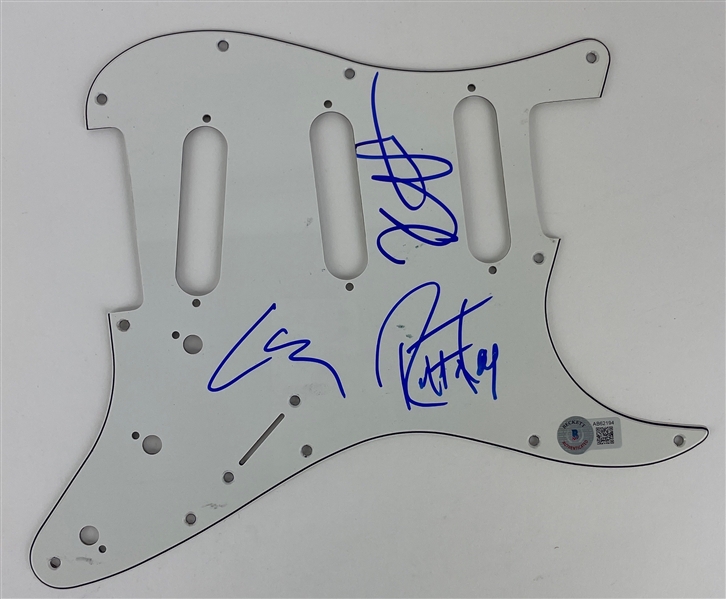 Metallica: Group Signed Guitar Pickguard (3 Sigs)(Beckett/BAS LOA) (Steve Grad Autograph Collection)