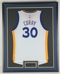 Stephen Curry Signed & Framed Swingman Golden State Warriors Jersey (Fanatics)