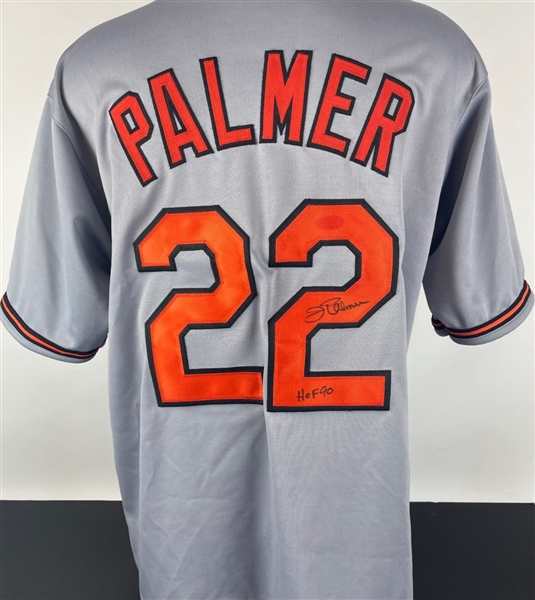 Orioles: Baseball HOF member Jim Palmer Signed Jersey (Beckett/BAS Guaranteed)