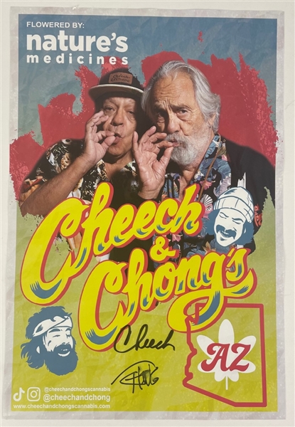 Cheech & Chong: Bundle of 2 Signed Mini Posters (Beckett/BAS Guaranteed)