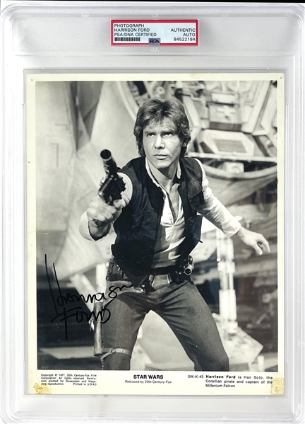 Harrison Ford Signed Original 1977 Star Wars Official 8" x 10" Publicity Photo with Early Autograph! (PSA/DNA Encapsulated)