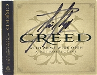 Creed: Scott Staff Signed “With Arms Wide Open: A Retrospective” CD Cover (Beckett/BAS Guaranteed) 