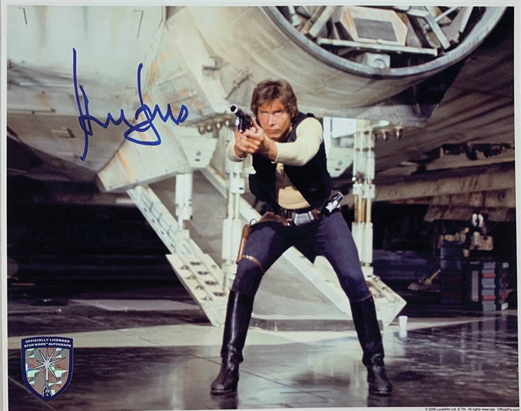 Star Wars: Harrison Ford Superb Signed 8 x 10 Color Photo as Han Solo (Official Pix)
