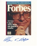 Warren Buffett Signed 8” x 10” Photo of “Forbes” Cover (Beckett/BAS Guaranteed) 