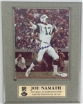 NFL HOF Joe Namath Signed & Mounted Photograph, numbered #400/#400 (JSA)