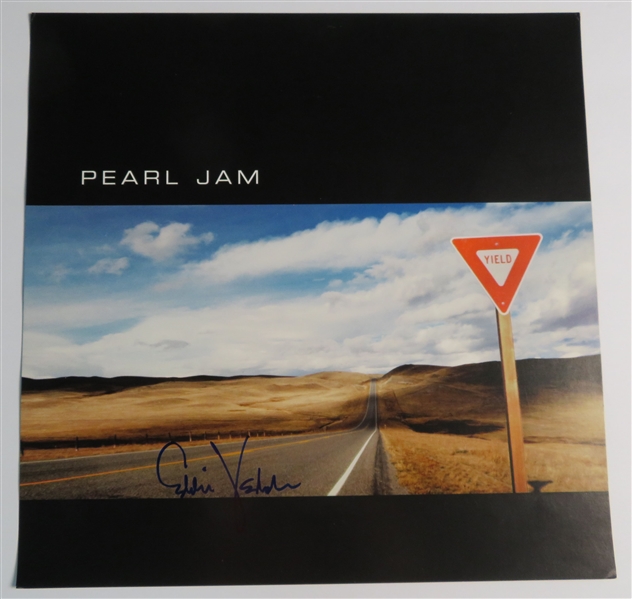 Pearl Jam: Eddie Vedder "Yield" Signed Poster Flat (Beckett/BAS LOA & JSA LOA)