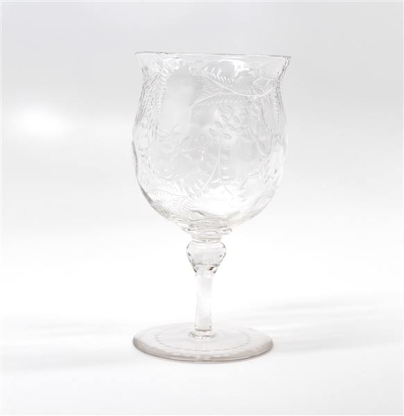 John Adams’ Personally Owned Etched Crystal Goblet (Ex. John Herzog Collection) (Provenance John Reznikoff / University Archives) 