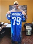 Tony Mandarich Signed & Inscribed Final NFL Game Used Colts Jersey (Third Party Guaranteed)