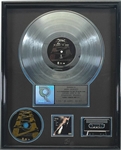 Tupac Shakur RIAA Platinum Record Award Presented to Interscope Records Exec Marc Benesch for "Me Against The World"