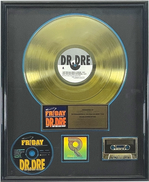 Dr. Dre: RIAA Gold Record Award for "Keep Their Heads Ringing" - Presented to His Mom & Step Dad!