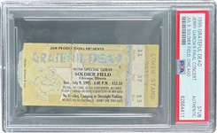 The Grateful Dead Concert Ticket Stub for Jerry Garcias Final Performance :: 7-9-1995 @ Soldier Field - Chicago, IL (PSA Authentic)