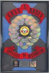 Guns N Roses Impressive 14x Platinum RIAA Commemorative Sales Award