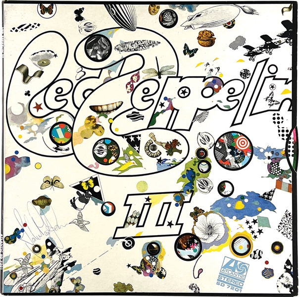 Led Zeppelin Fully Group Signed “Led Zeppelin III” Record Album (4 Sigs) (JSA Authentication) 