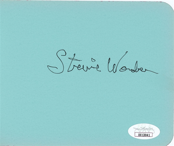 Stevie Wonder Signature (JSA Authentication)