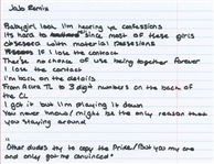 Drake Handwritten “JoJo Remix” Lyrics (Beckett/BAS Authentication) 