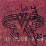 Van Halen Group Signed “For Unlawful Carnal Knowledge” CD Booklet (4 Sigs) (JSA Authentication) 