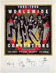KISS Group Signed Poster (4 Sigs) (Beckett/BAS Authentication) 