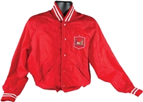 Michael Jackson 1992 Signed Red Baseball Jacket (Beckett/BAS Authentication) 