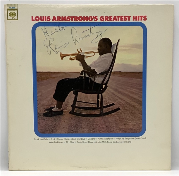 Louis Armstrong Signed “Greatest Hits” Record Album (Roger Epperson/REAL LOA)  