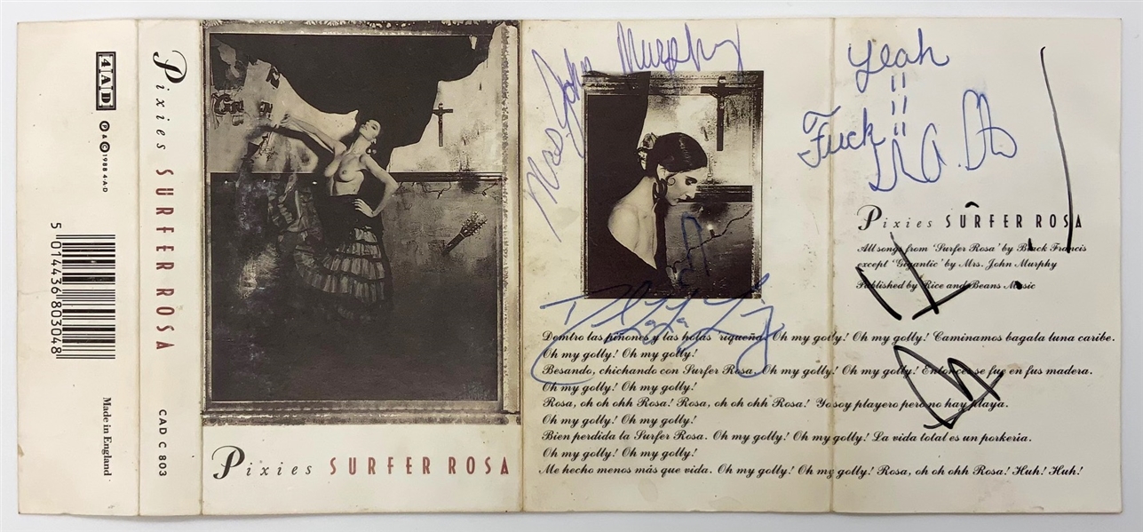 Pixies Group Signed “Surfer Rosa” J Card w/ Vintage Autographs (4 Sigs) (Roger Epperson/REAL LOA)  