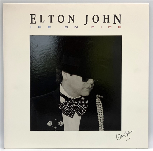 Elton John “Ice on Fire” Record Album (Roger Epperson/REAL LOA)  