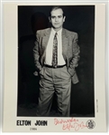 Elton John Signed 1984 Promo Photo (Roger Epperson/REAL LOA)  